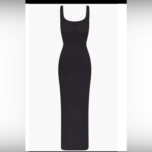 SKIMS Body Long Slip Dress Tag - Black